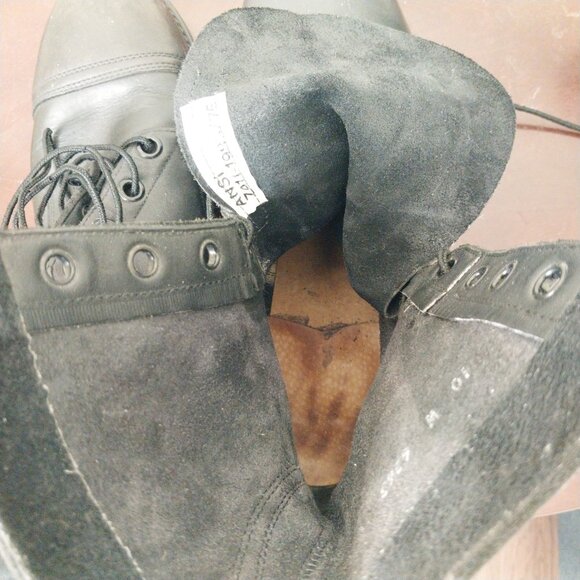 Biltrite Vintage Military Combat Leather Boots Mens Size 10W Good Condition - Picture 15 of 16